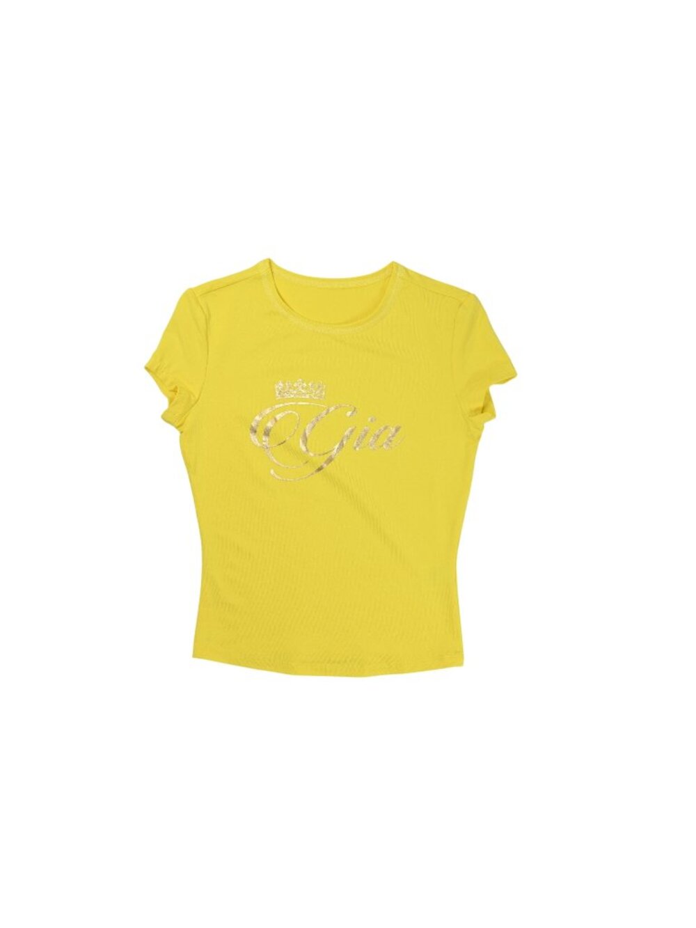 I.AM.GIA Blare Form Tee in Yellow Gold Foil